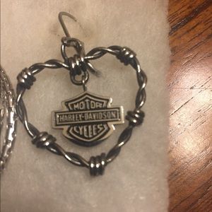 Harley Davidson necklace and earrings